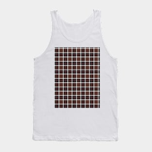 Brown Plaid Tank Top